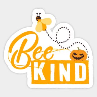 Halloween Bee Kind Honey Lover Bee lover Funny T-Shirt Sticker